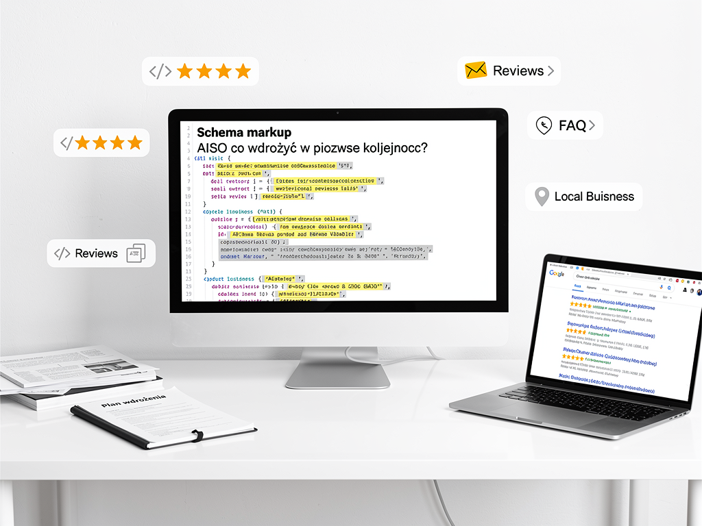 Schema markup w pozycjonowaniu AISO — co wdrożyć w pierwszej kolejności?
